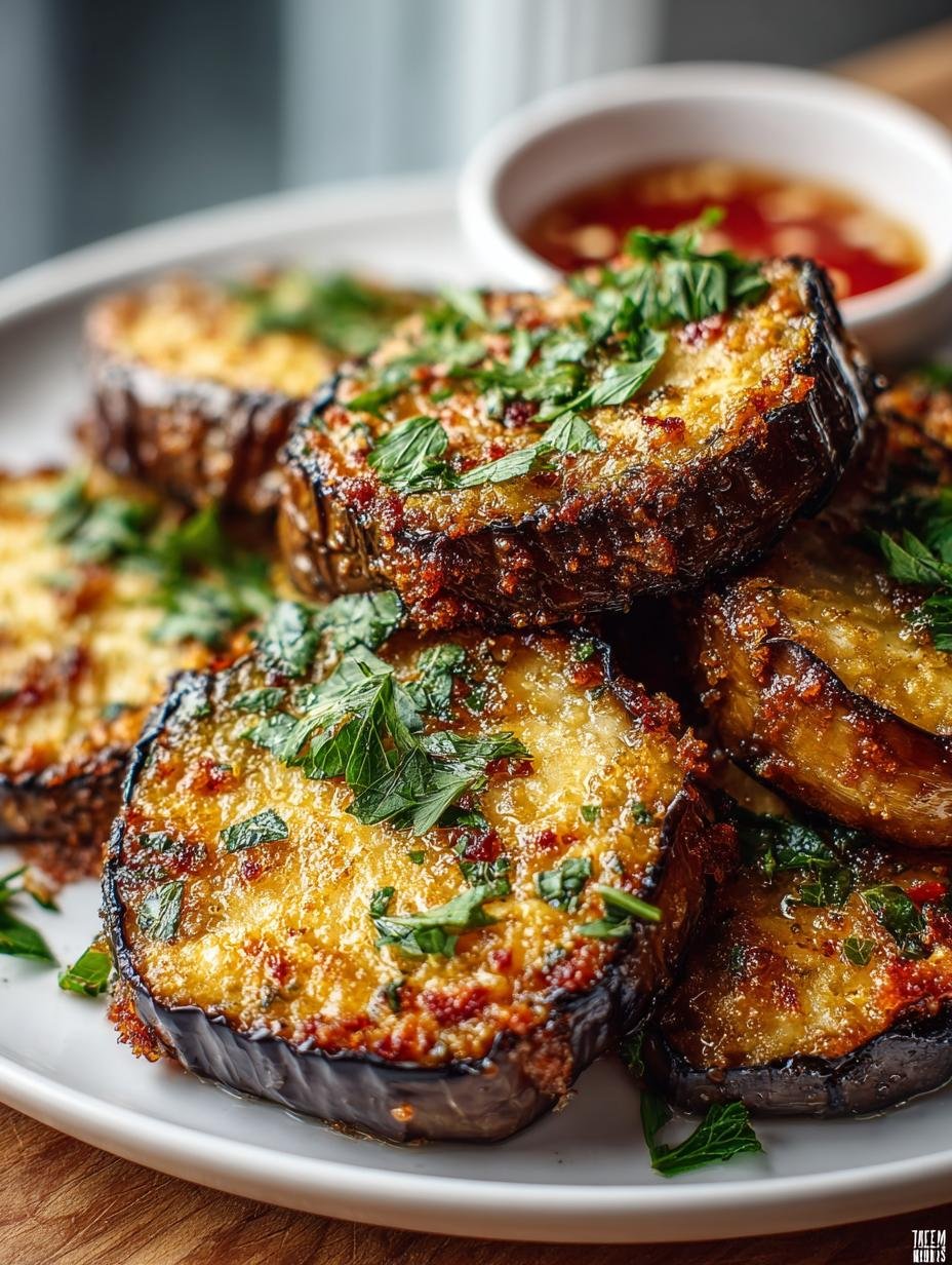 Auberginen Steaks Heissluftfritteuse Keto