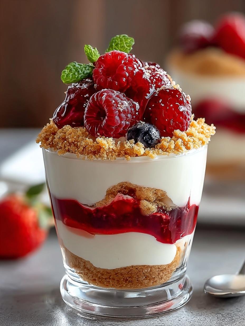 Geweldige Bake Cheesecake Parfait: 1 Heerlijk Dessert! - Bake Cheesecake Parfait - additional detail