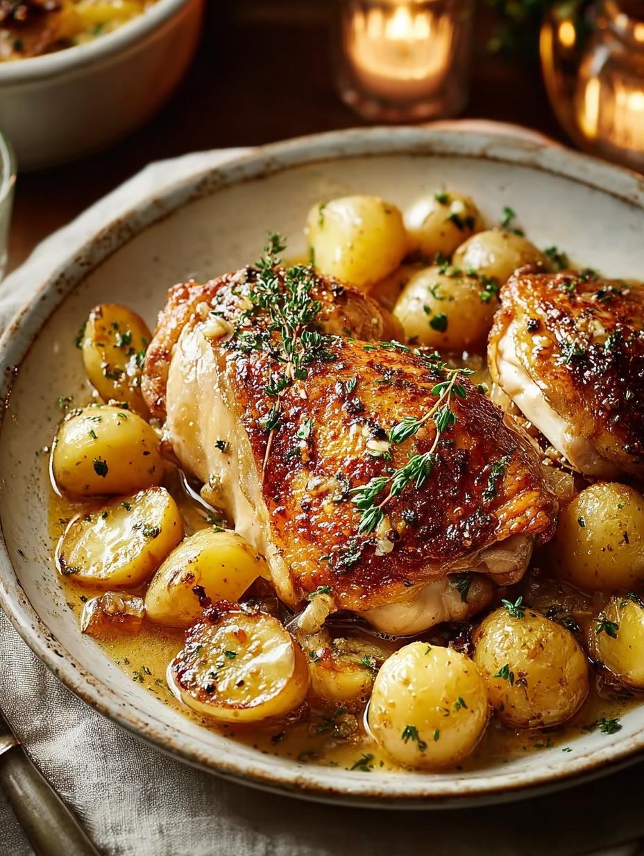 Braised Chicken with Potatoes: 1 goddelijk recept - Braised Chicken with Potatoes - main visual representation
