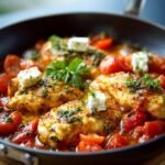 Chicken Saganaki Greek Style