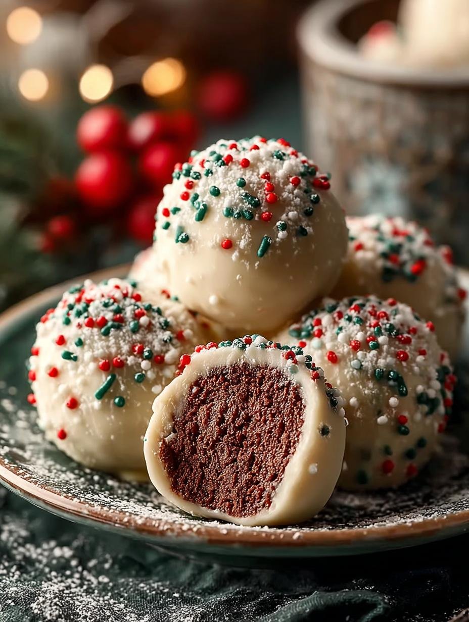 Christmas Tree Cake Truffles