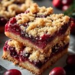 Cranberry Crumble Bars