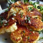 Crispy Parmesan Cauliflower Steaks