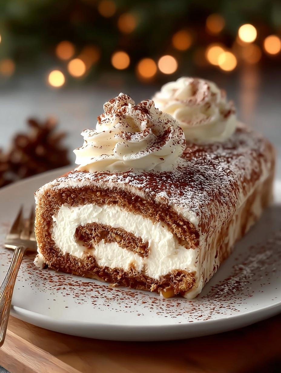 1 Luxe Gourmet Tiramisu Yule Log, Puur Genot - Gourmet Tiramisu Yule Log - main visual representation