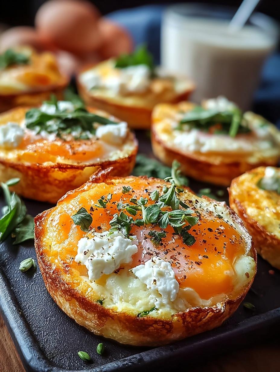 Heerlijke Herzhafter Spinatgenuss Einfache Eier in muffinvorm, perfect gebakken en goudbruin