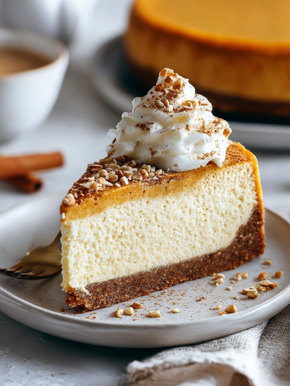 Verleidelijke Keto Kuerbis Cheesecake Rezept met een romige textuur en een snufje kaneel, perfect voor de herfst