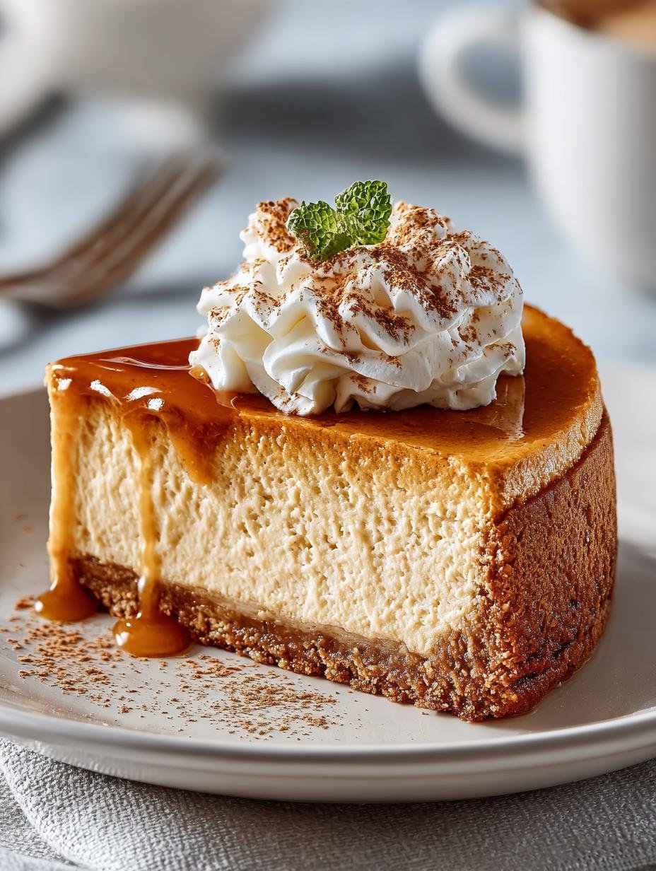 Heerlijke Keto Kuerbis Cheesecake met een romige textuur en kruidige pompoensmaak, perfect voor een koolhydraatarm dieet.