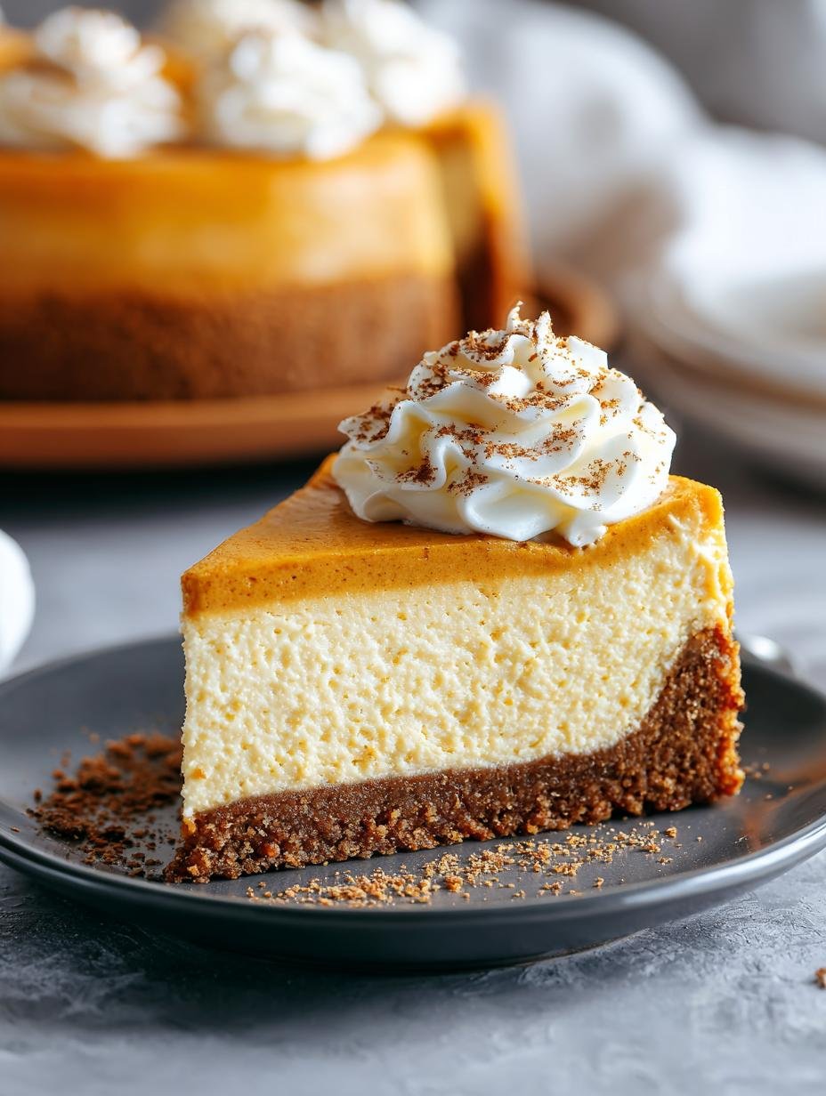 Heerlijke plak Keto Kuerbis Cheesecake Rezept geserveerd met verse bessen en een toefje slagroom