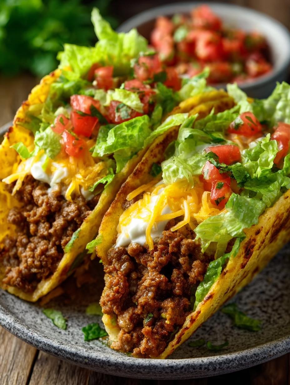 Heerlijke Knusprige Salatblatt Keto Tacos met gehakt, avocado en koriander, klaar om te eten