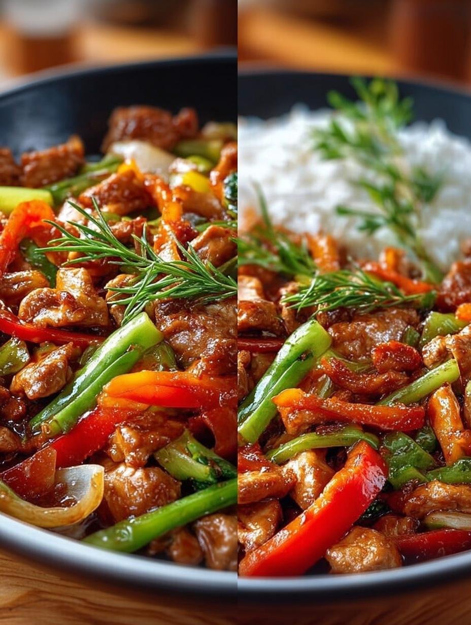 Verbluffende Low Carb Rezepte Mittagessen in 25 min - Een kleurrijke groentepan met malse kalkoen, perfect voor een snelle en gezonde low carb lunch