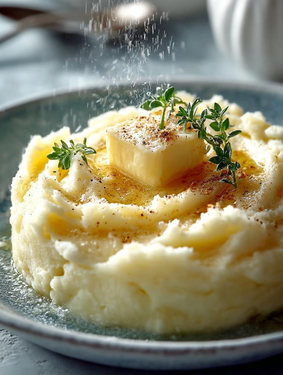 Ultieme Michelin Potato Puree: 25 Min. Goddelijk Genot - close-up van de zijdezachte textuur van Michelin Potato Puree met een lepel