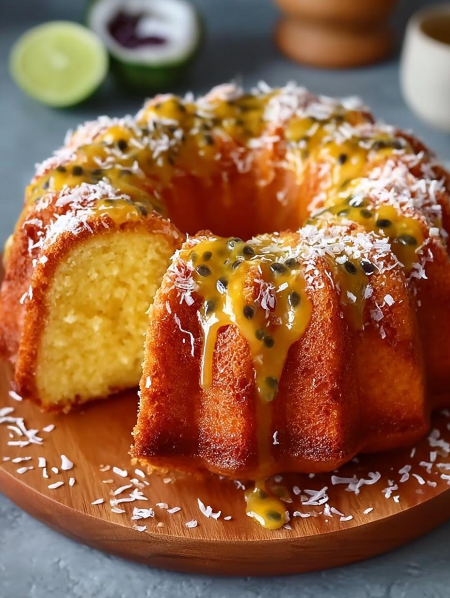 Passionfruit Coconut Bundt Cake