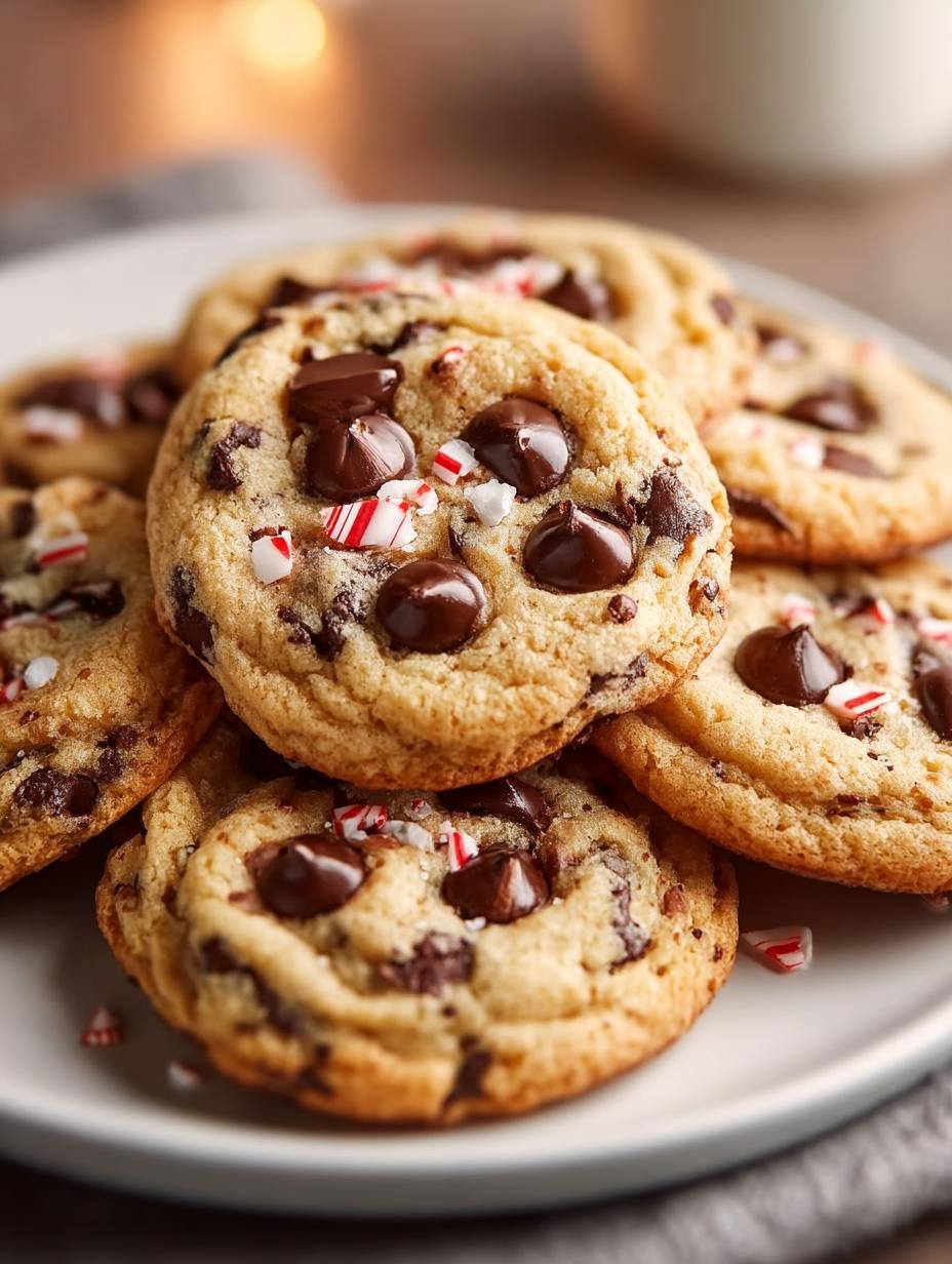 Peppermint Chocolate Chip Cookies
