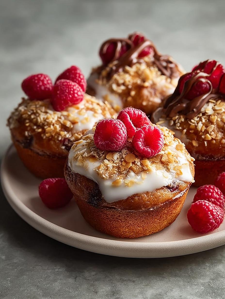 Hemelse Raspberry Coconut Granola Muffins onthuld - Heerlijke Raspberry Coconut Granola Muffins met verse frambozen en kokos