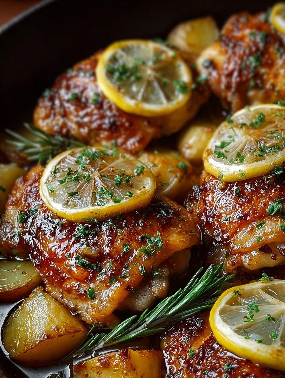 Roasted Lemon Chicken Thighs