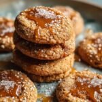 Salted Caramel Sesame Cookies