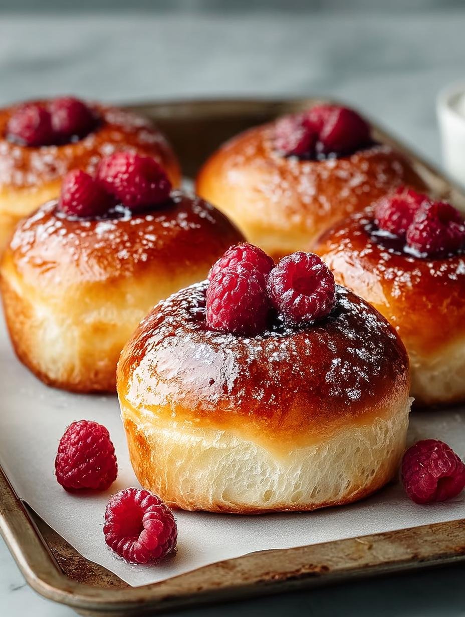 Vanilla Brioche Buns with