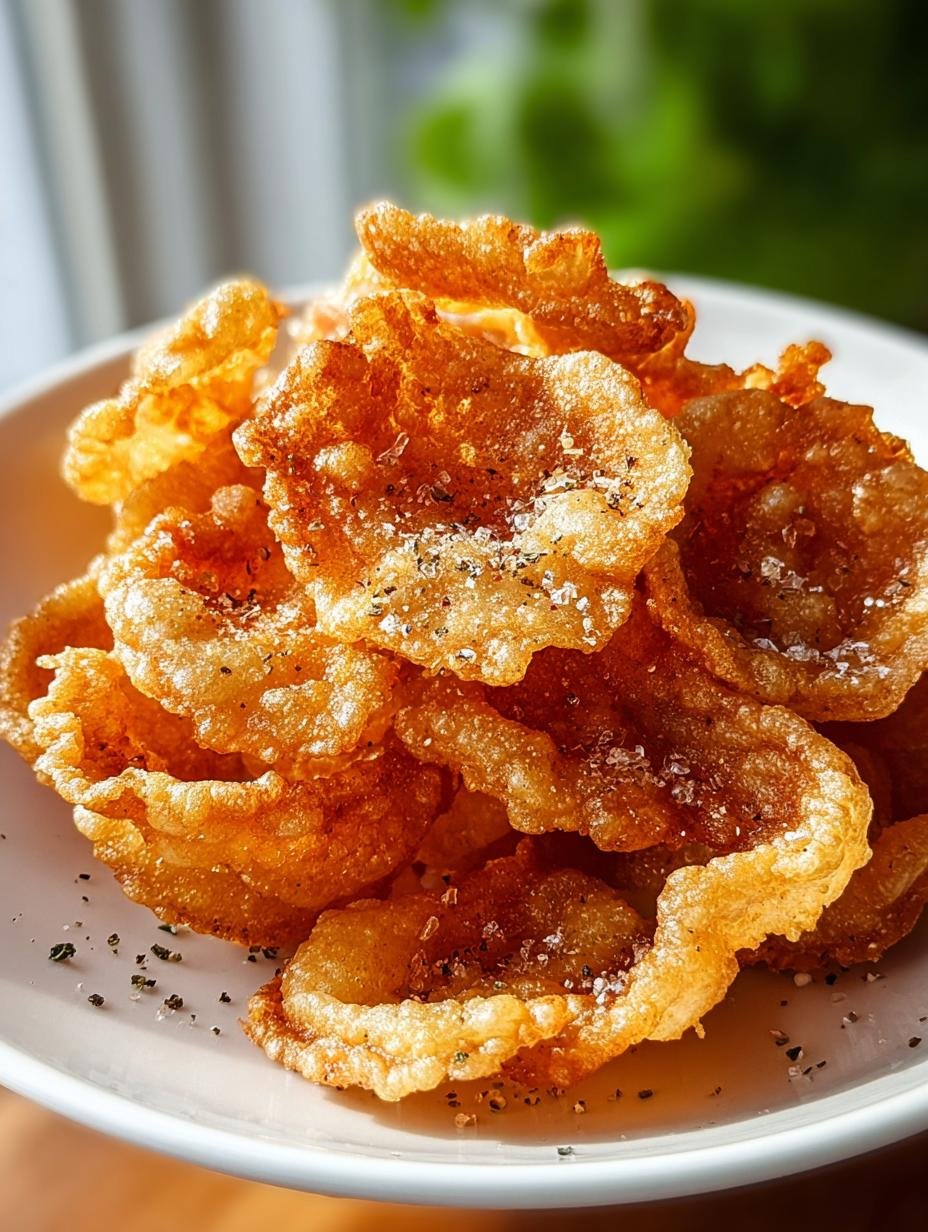 Vegan Pork Rinds Fried