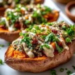 Vegan Stuffed Sweet Potatoes