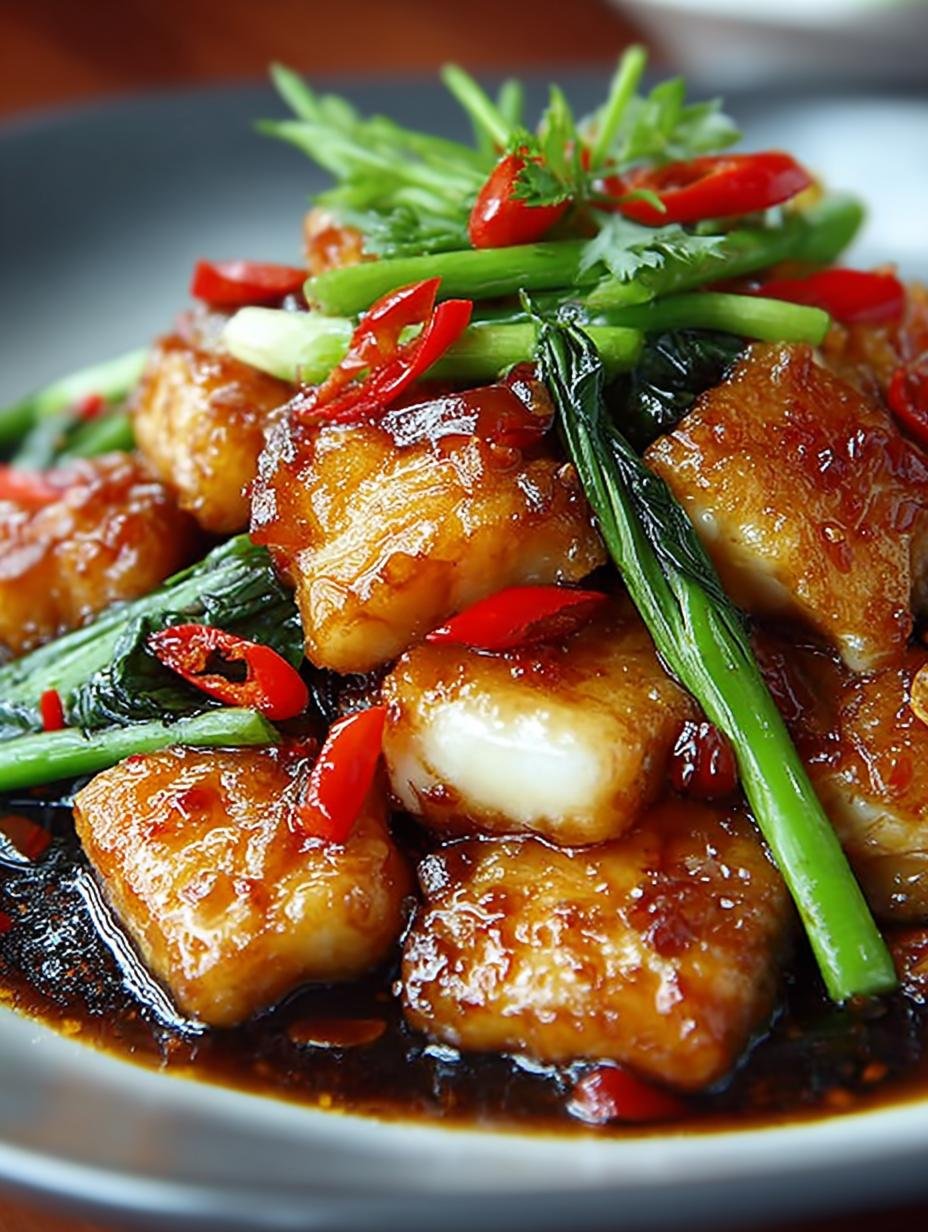 Wok Fried Fish Black