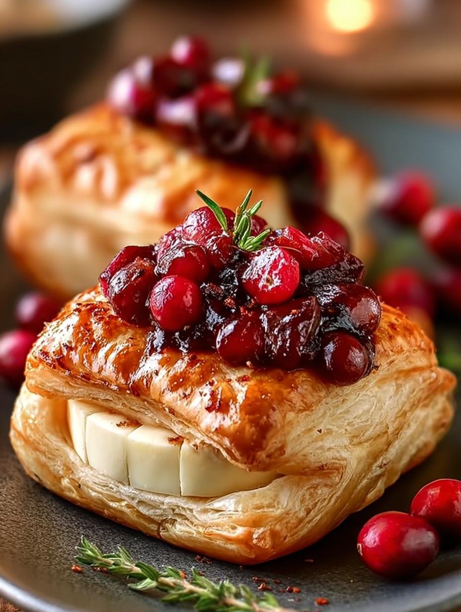 Verrukkelijke Appel Cranberry Brie Bladerdeeg In 1 Uur - Apple Cranberry Brie Puff - additional detail
