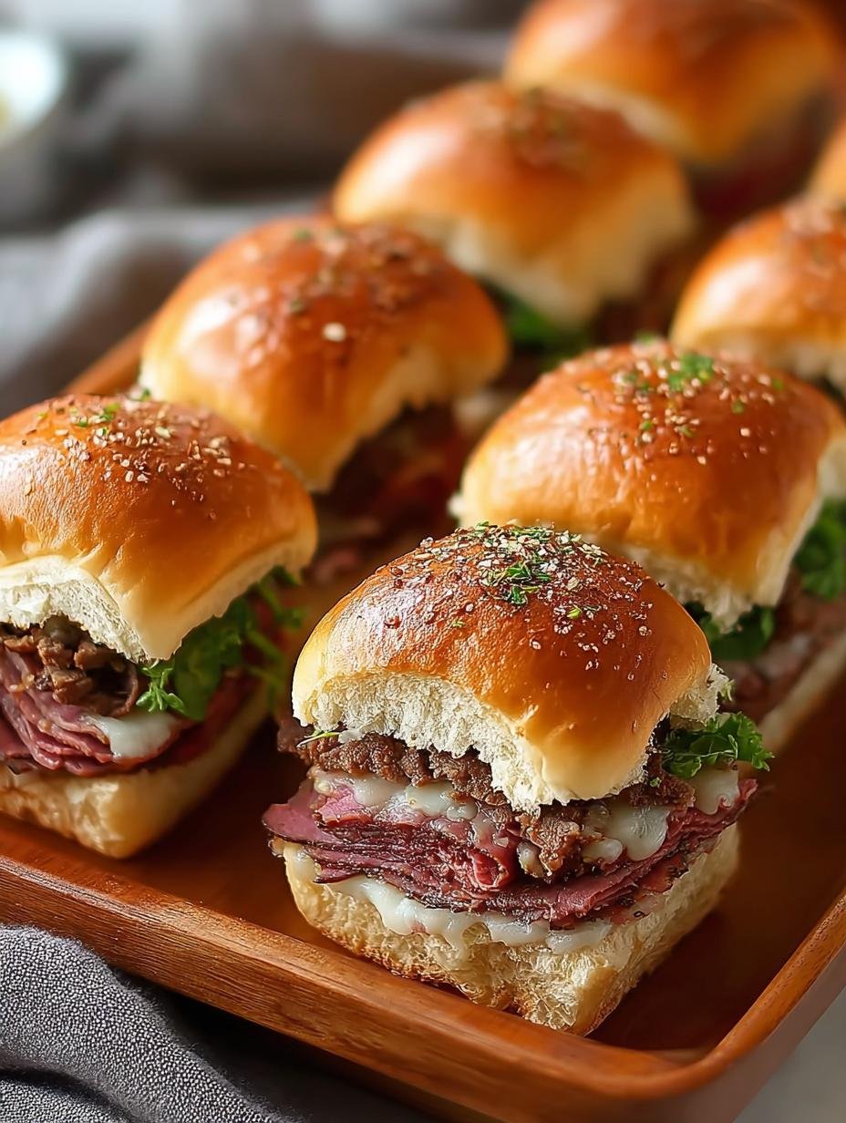 Baked Hot Pastrami Sliders