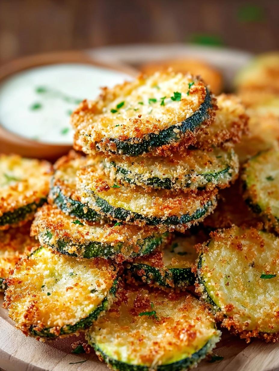 Baked Parmesan Zucchini Crisps: 1 Geheim voor Ultiem Genot - Geserveerde Gebakken Parmezaanse Courgette Crisps met dip