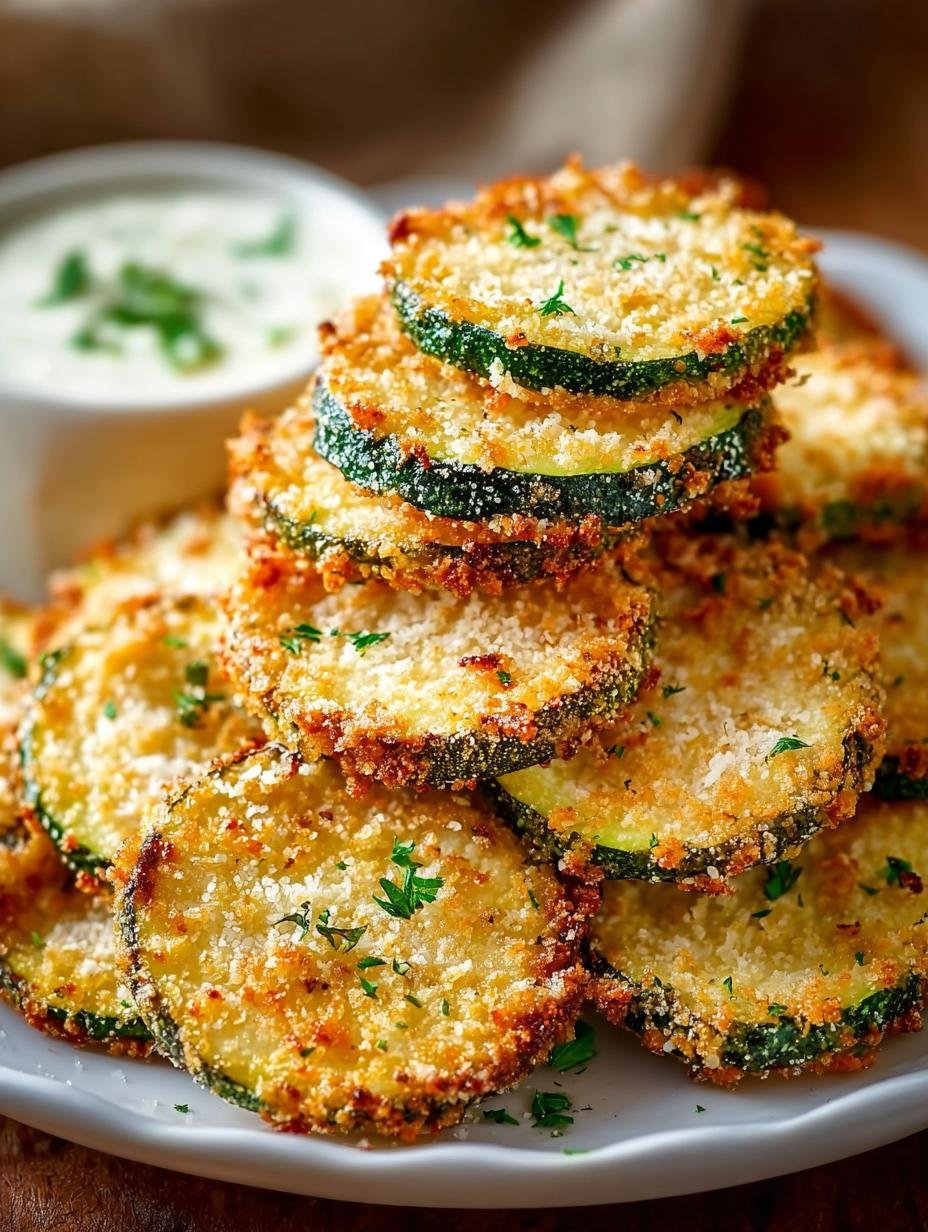 Baked Parmesan Zucchini Crisps