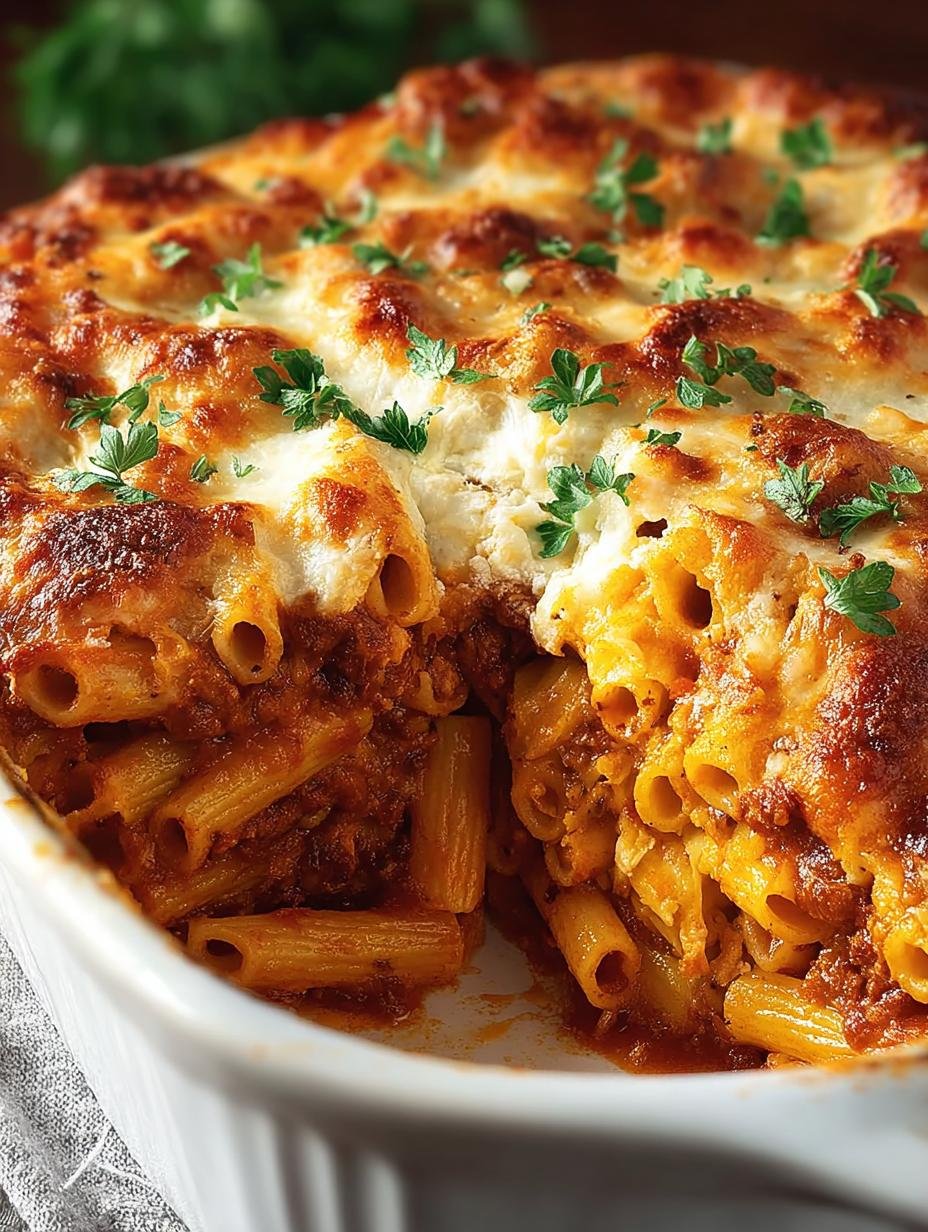 Ultieme Gebakken Ziti: Een Zalige FamilieFavoriet - Baked Ziti - main visual representation