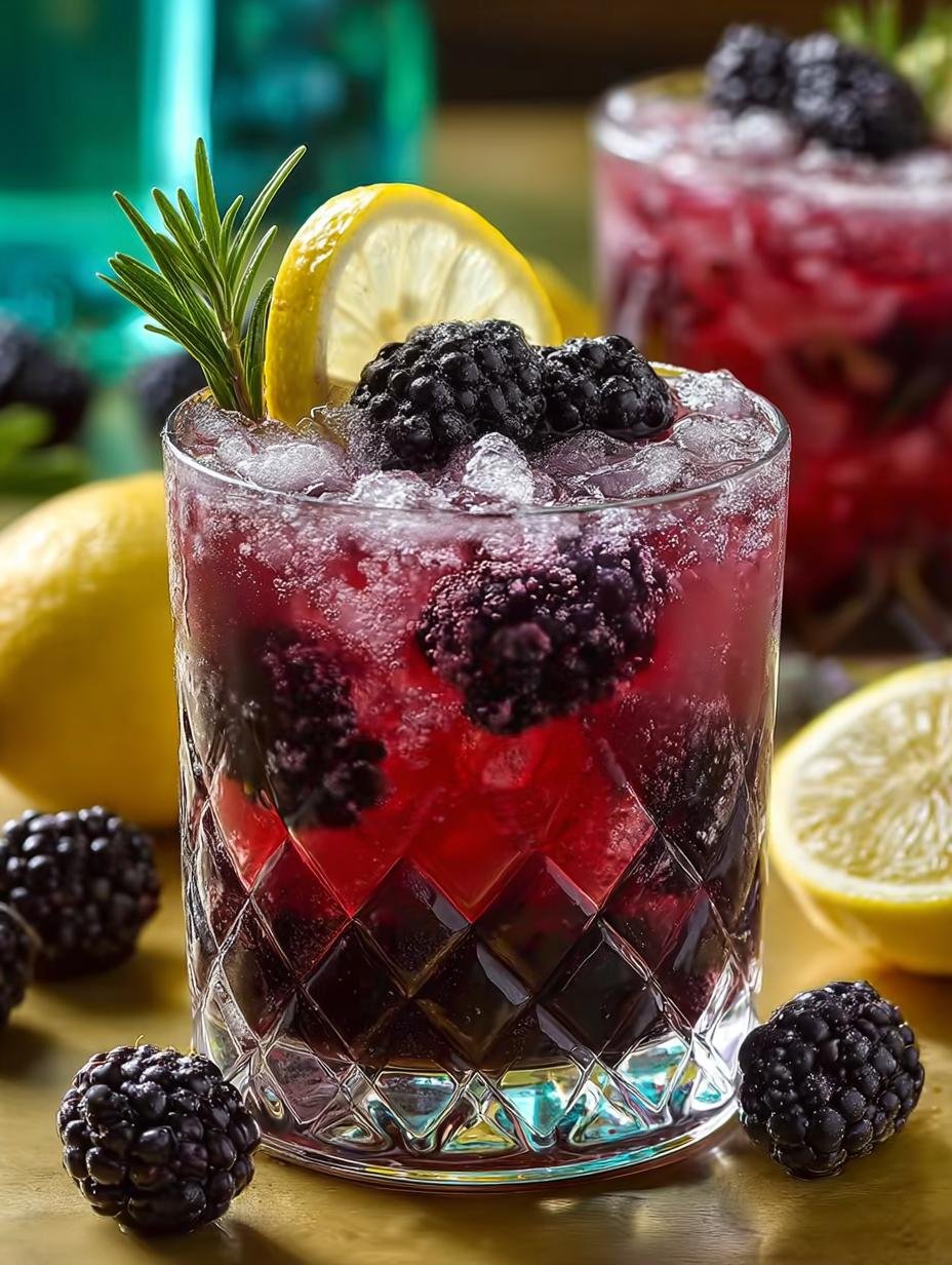 Verbluffende Blackberry Lemon Mocktail: 5 min Perfectie - Blackberry Lemon Mocktail - main visual representation