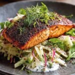 Blackened Salmon with Creamy