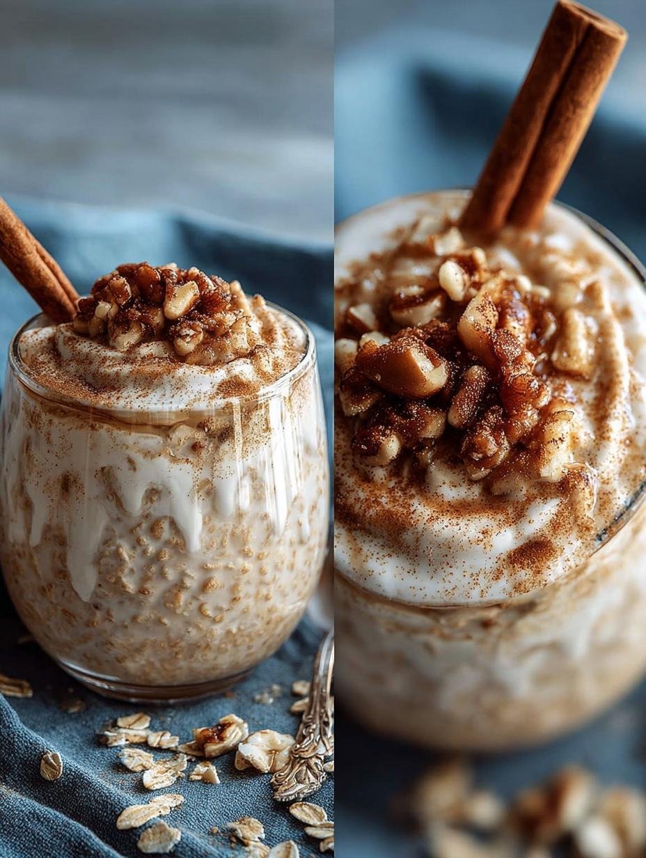 Cremige Zimtschnecken Overnight Oats