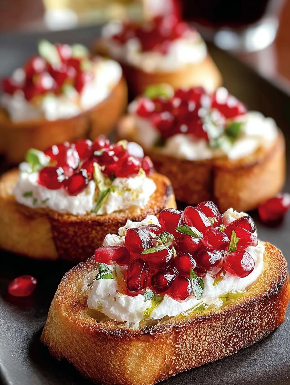 Crostini Appetizer with Goat