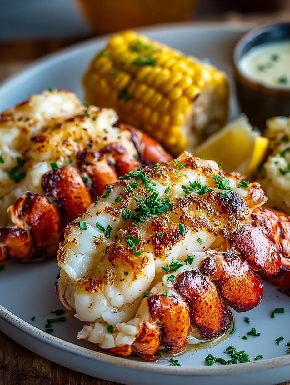 Verrukkelijke Knoflookboter Gebakken Kreeft met verse kruiden en citroen, klaar om te serveren