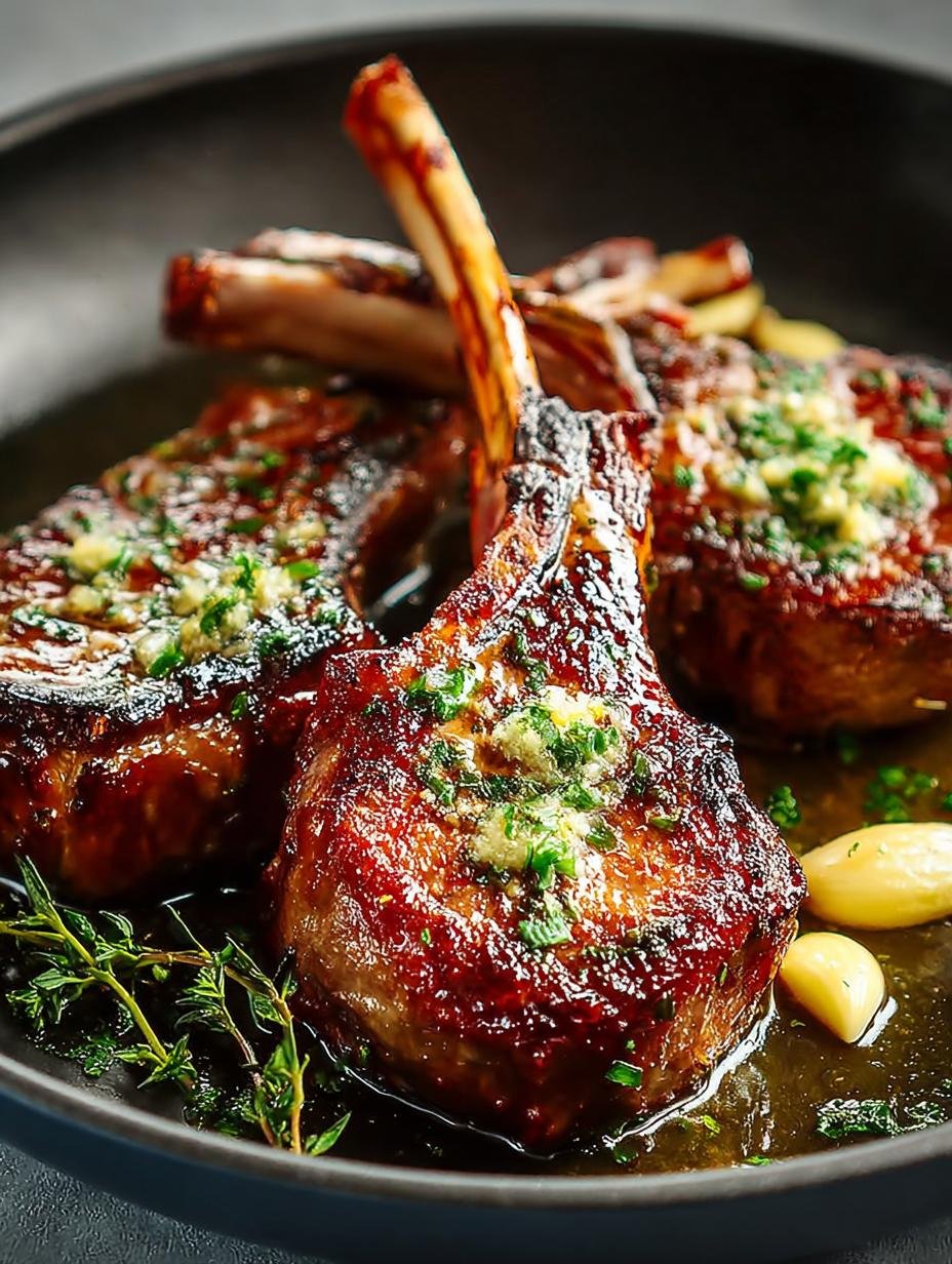 Garlic Butter Lamb Chops