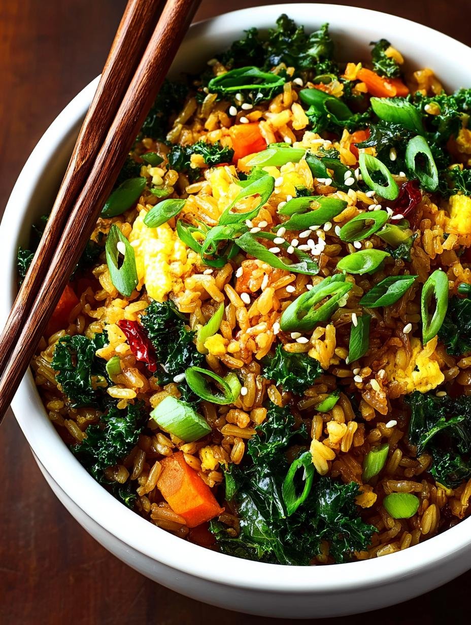 Ginger Kale Fried Rice