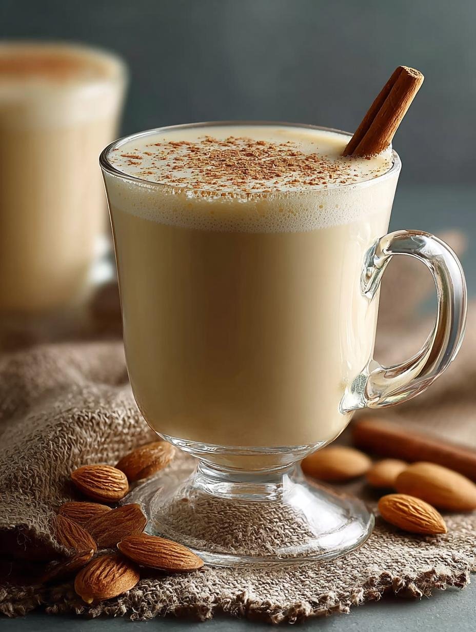 Hete Amandelroom Drank: 1 Gevonden Troost voor Je Ziel - main visual representation van een warme amandeldrank in een mok