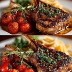 Italienische Lammkoteletts Hauptgang Perfektes