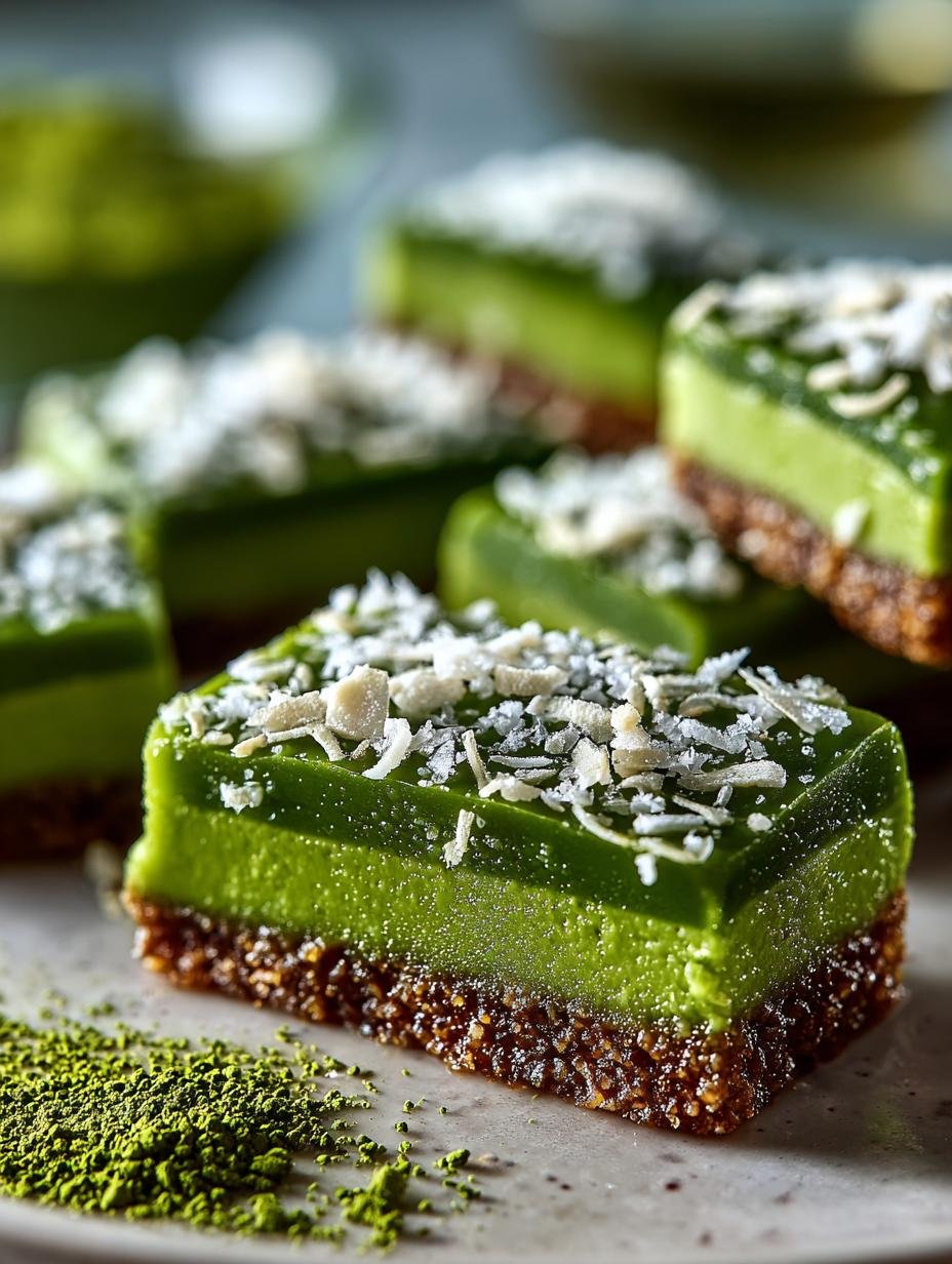 Perfecte Zelfgemaakte Matcha Bounty Riegel in 6 Stappen - Matcha Bounty Riegel Selbstgemacht - heerlijke groene kokosrepen met chocolade