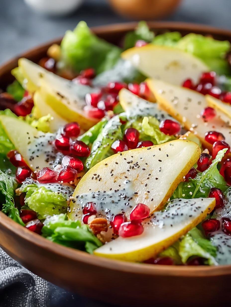 Pear Salad with Poppy