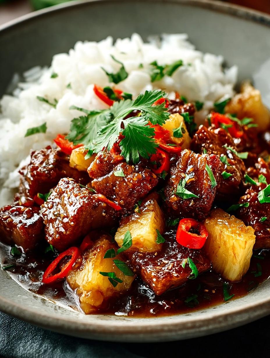 Pineapple Pork with Coconut