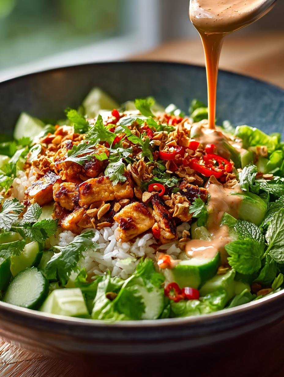 Satay Crispy Rice Salad