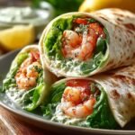 Shrimp Caesar Salad Wraps