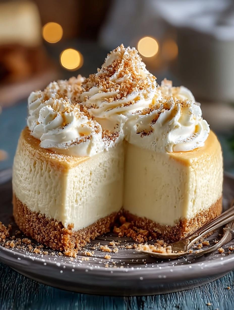 Smooth Eggnog Cheesecake