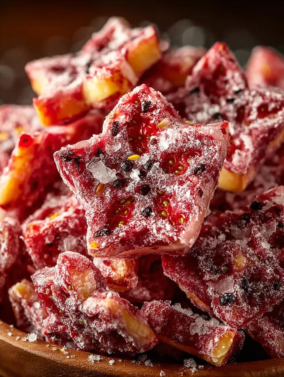 Strawberry Snowflake Crisps: 36 zalige beten wachtend - Strawberry Snowflake Crisps - main visual representation