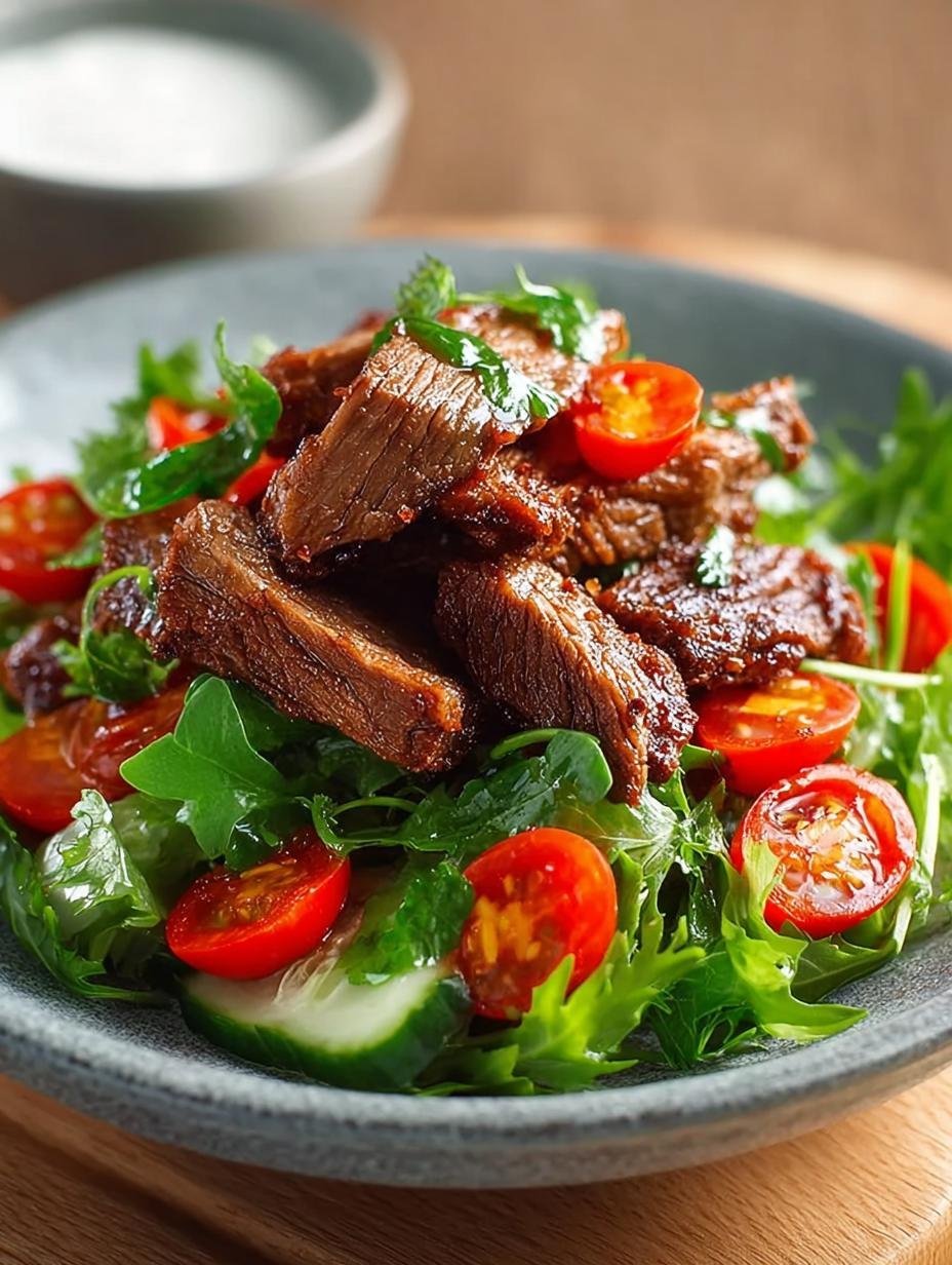 Close-up van gesneden Vegan Beef Seitan met een rijke, vlezige textuur, klaar om te bereiden.