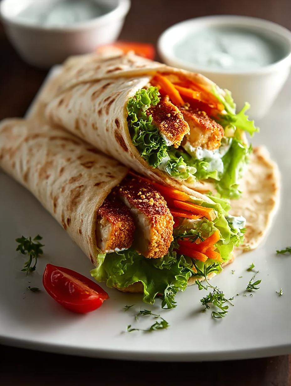 Heerlijke Vegan Snack Wraps met knapperige tofu en frisse groenten, klaar om te eten