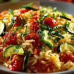 Zucchini Tomaten Reis Mein