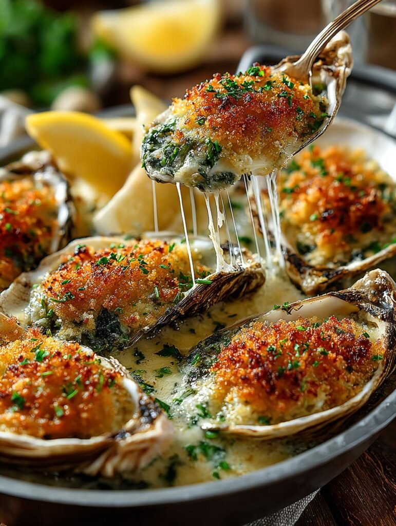 Austern Rockefeller Gratin Rezept