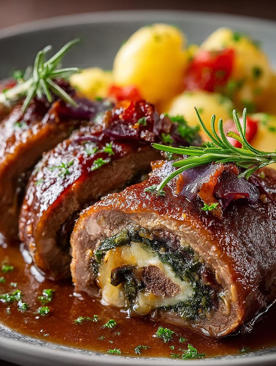 Authentieke Duitse Rouladen: Het 90 minuten geheim! - Authentische Deutsche Rouladen Klassisches - geserveerd met rode kool en aardappelpuree